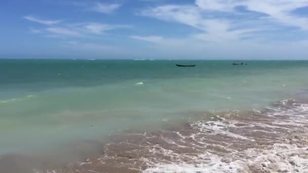 Prachtig Strand Sao Miguel Dos Milagres Alagoas Brazilië — Stockvideo