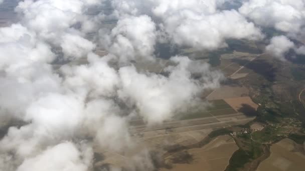 Volare Sopra Fattorie Nello Stato Alagoas Brasile Con Nuvole Dappertutto — Video Stock