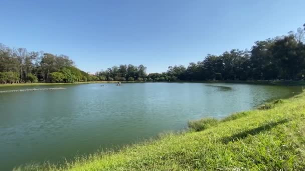 Parc Ibirapuera. Le plus grand parc de Sao Paulo, avec musées, planétarium, auditorium et espaces de loisirs avec pistes cyclables et courts .
