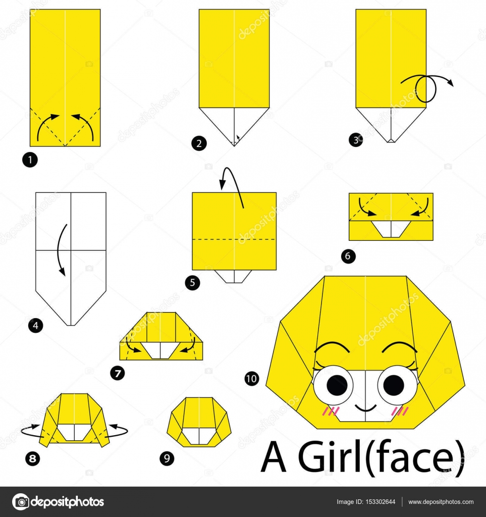 Schritt Für Schritt Anleitung Wie Man Origami A Girl