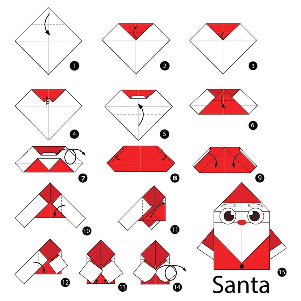 Adım adım, origami Noel Baba nasıl yapılır?