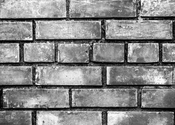 단단한 벽돌, 회색 톤에서에서 만든 벽 — 스톡 사진