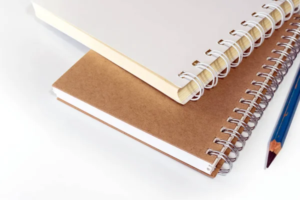 The spiral notebook with pencil — Stock Photo, Image