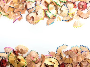 Pastel boya kalem talaş arasındaki boşluk