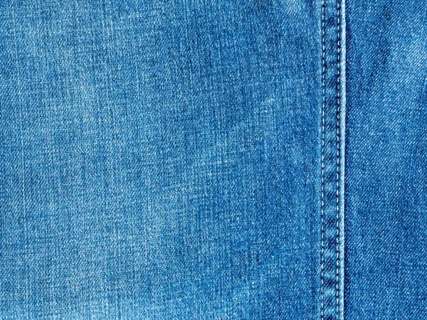 Tekstur dan jahitan kain denim — Stok Foto
