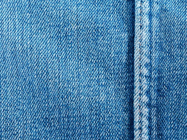 Tekstur dan jahitan kain denim — Stok Foto