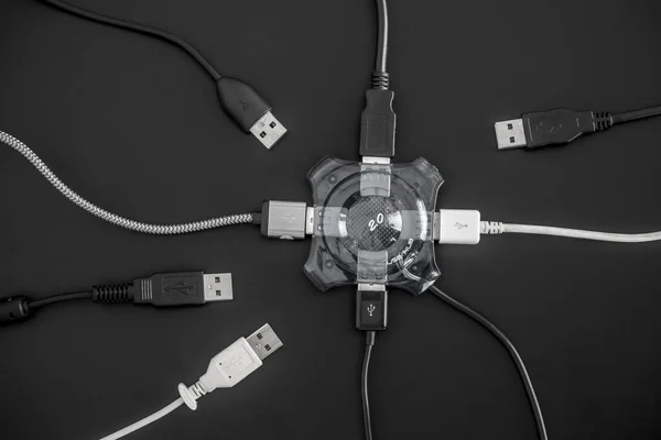 USB-Hub trennen die USB-Geräteverbindung — Stockfoto