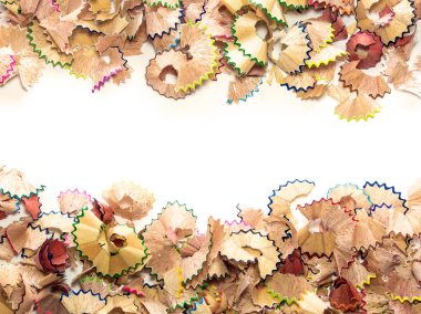 Pastel boya kalem talaş arasındaki boşluk