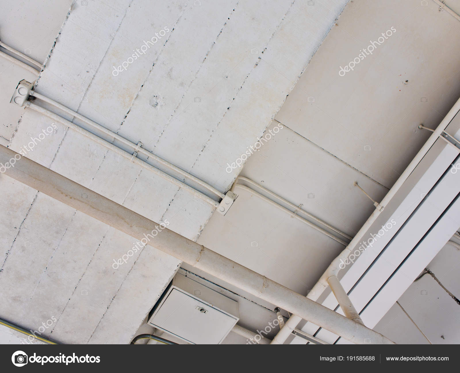 Cable Tray And Conduits On Ceiling Stock Photo C Satakorn