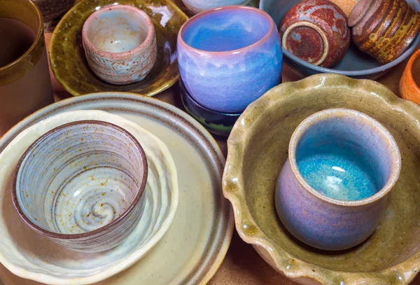 Mangkuk Keramik Siap Digunakan Untuk Pot Tanaman Rumah — Stok Foto