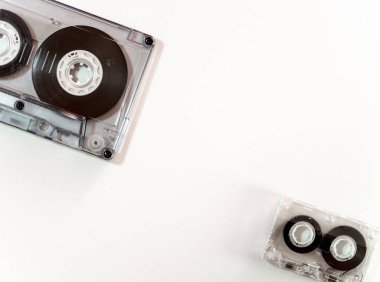 Farklı boyutlarda ses kaseti izole