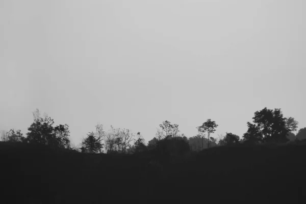 Morgonutsikt Och Bergskedja Landet — Stockfoto