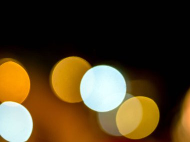 Bokeh arka plan olarak gece saat aydınlatma