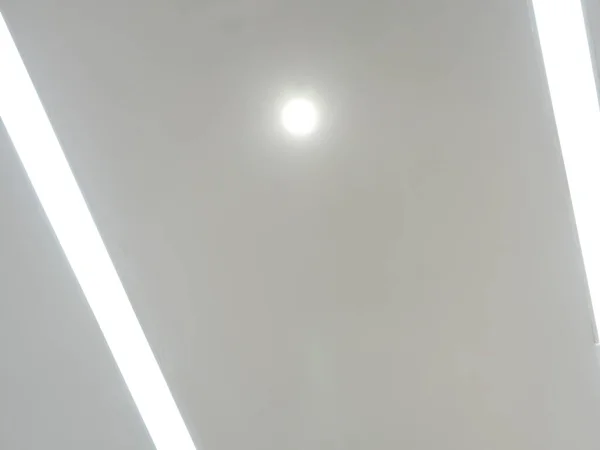 Circle shape and bar Lighting on the modern office ceiling