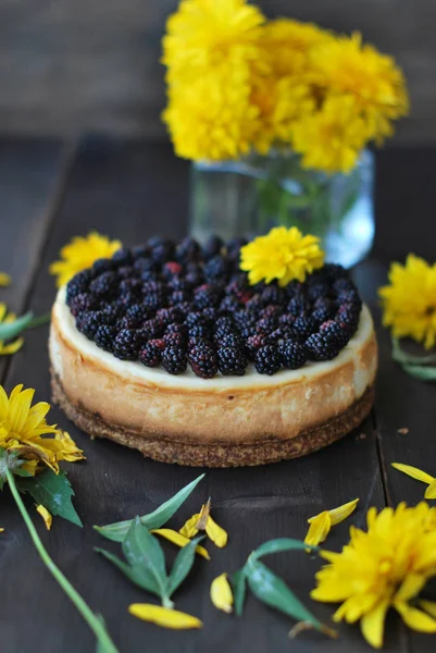 blackberry ile Cheesecake