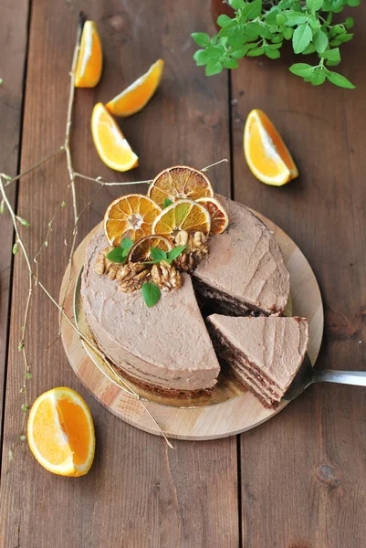 Çikolatalı kek whit portakal