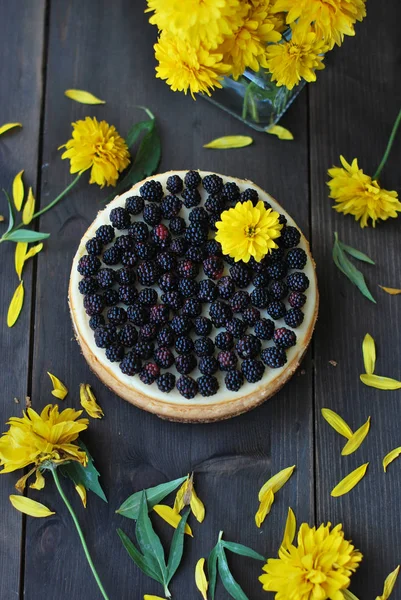 blackberry ile Cheesecake