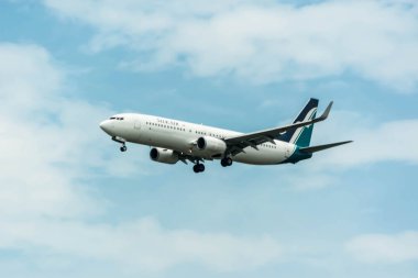 Silkair Singapur Changi uluslararası Airpo iniş uçak