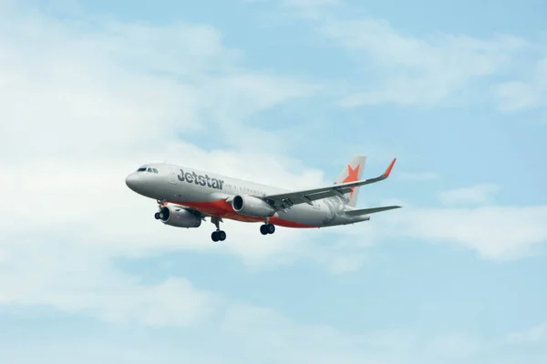 Jetstar Singapur Changi uluslararası Airpo iniş uçak