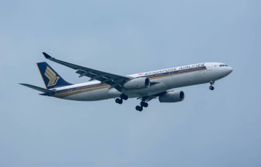 Changi Singapur - 27 Aralık: Singapur Havayolları Ch 'ye indi