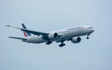 Changi Singapur - 27 Aralık: Airfrance Havayolları Ch 'a indi