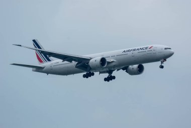 Changi Singapur - 27 Aralık: Airfrance Havayolları Ch 'a indi