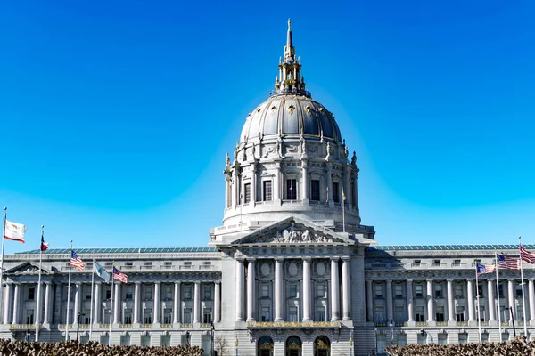 City Hall Building San Francisco Καλιφόρνια Ηπα Μαρτίου 2020 — Φωτογραφία Αρχείου