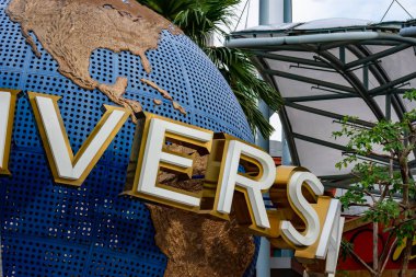 Universal Stüdyoları Singapur Dönen Küre yakın çekim