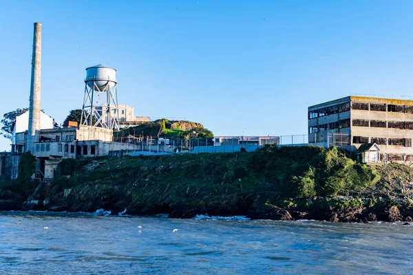 Elektrárna Vodárenská Věž Budova Model Industries Věznici Alcatraz Island San — Stock fotografie