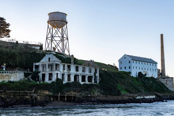 Post Exchange Officers Club Water Tower Warerehouse Warehouse Alcatraz Island — Stock fotografie