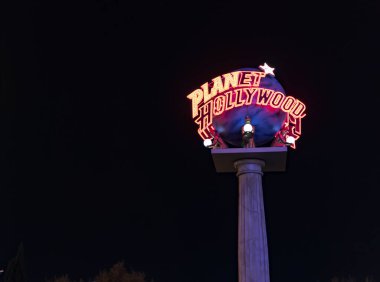 Hollywood Gezegeni Las Vegas Bulvarı, Las Vegas ABD, 30 Mart 2020