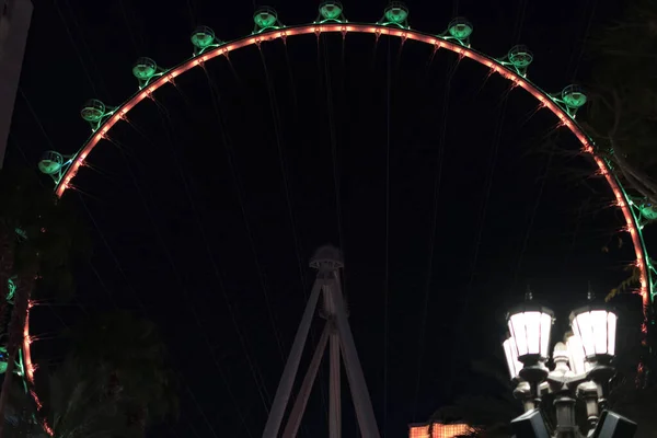 High Roller Ferris Wheel Strip Las Vegas Durante Noche Las —  Fotos de Stock