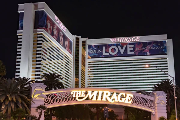Mirage Hotel Las Vegas Nevada Usa March 2020 — Stock Photo, Image