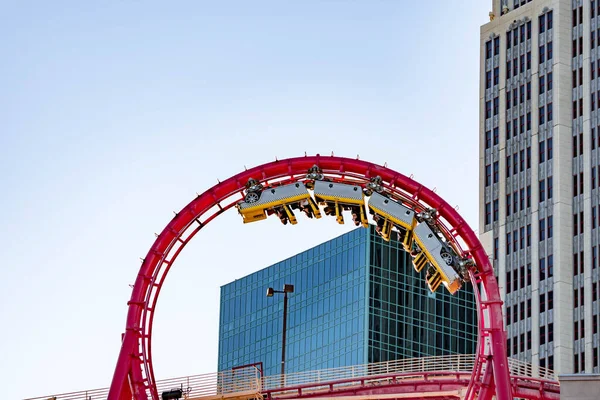 New York New York Hotel Casino Roller Coaster Las Vegas —  Fotos de Stock