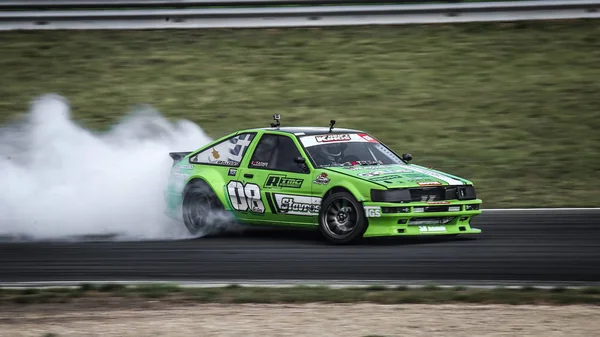 Oschersleben Німеччина Серпня 2019 Stavros Grillis Driving Toyota Corolla Ae86 — стокове фото