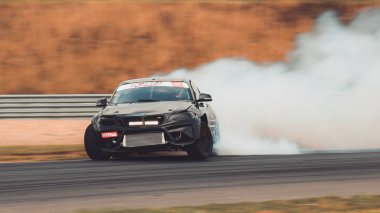 Oschersleben, Almanya, 30 Ağustos 2019: Çek yarış pilotu Marco Zakouril, Motorsport Arena Oschersleben 'deki 4. Asya Arena' da düzenlenen Drift Kings Avrupa Raundu 6..