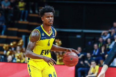 Oldenburg, Almanya, 20 Kasım 2019: Eurocup. Ewe Baskets Oldenburg, Kleine Ewe Arena 'da Aquila Basket Trento' ya karşı oynanan maçta Gerry Blake 'le karşılaşacak. (Fotoğraf: Michele Morrone)