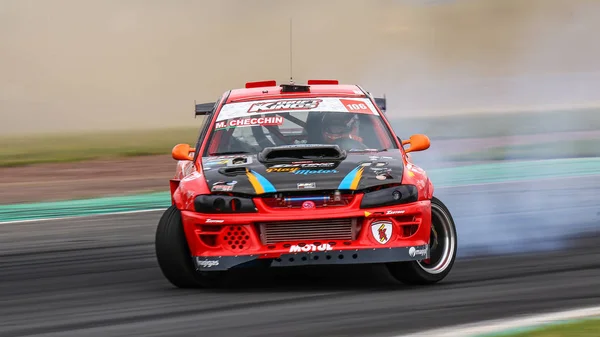 Oschersleben August 2019 Der Italienische Rennfahrer Massimo Checchin Auf Einem — Stockfoto