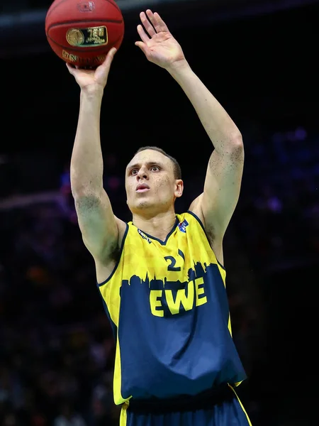 Брауншвейг Германия Декабря 2019 Робин Амайзе Ewe Oldenburg Basket Действии — стоковое фото