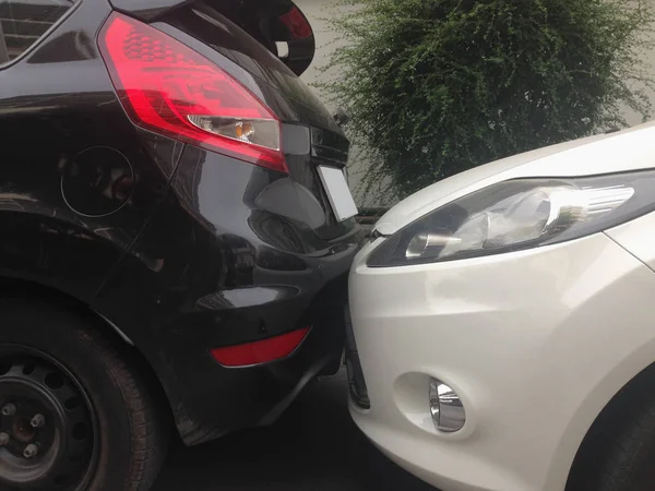 La scena di un incidente d'auto, incidente d'auto . — Foto Stock