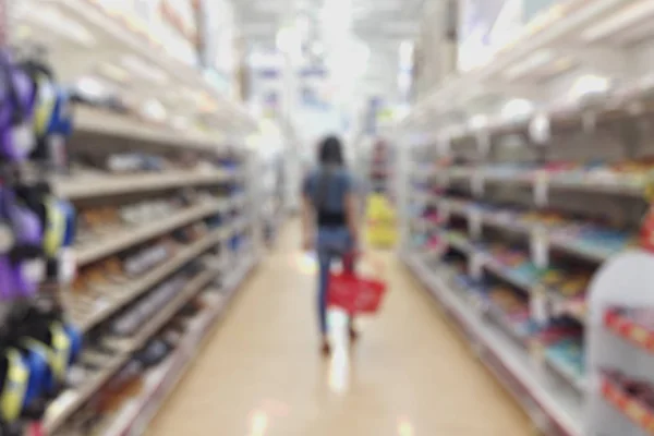 Rozmycie streszczenie supermarket i detalicznych sklepu w centrum handlowym inte — Zdjęcie stockowe