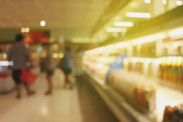 Abstracto desenfoque supermercado y tienda al por menor en el centro comercial inte — Foto de Stock