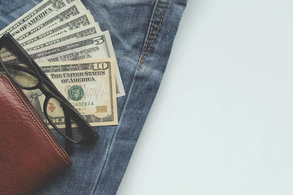 Kot pantolon, cüzdan, Doları, gözlük Finans ve Turizm ba