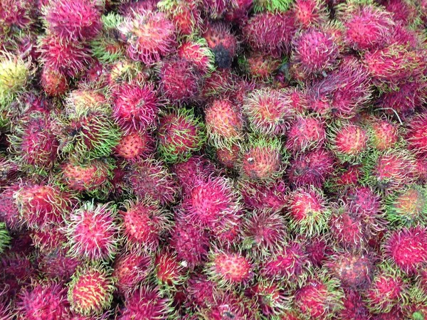 Rambutan a lot for abstract background — Stock Photo, Image