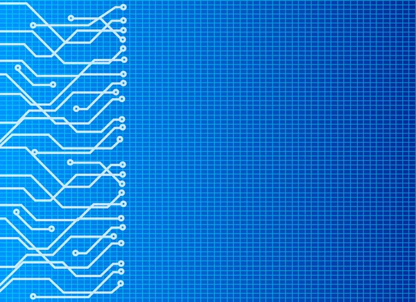 Technologie de fond de circuit et de grille, technologie abstraite — Image vectorielle