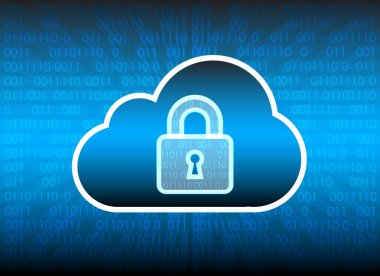 Soyut güvenlik bulut teknolojik altyapı, tuş kilidi ve coul