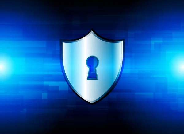 Cyber Security Protezione dei dati Business Technology Privacy conce — Vettoriale Stock