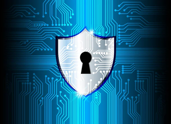 Conce Cyber ασφάλεια προστασίας επιχειρηματική τεχνολογία προστασία προσωπικών δεδομένων — Διανυσματικό Αρχείο