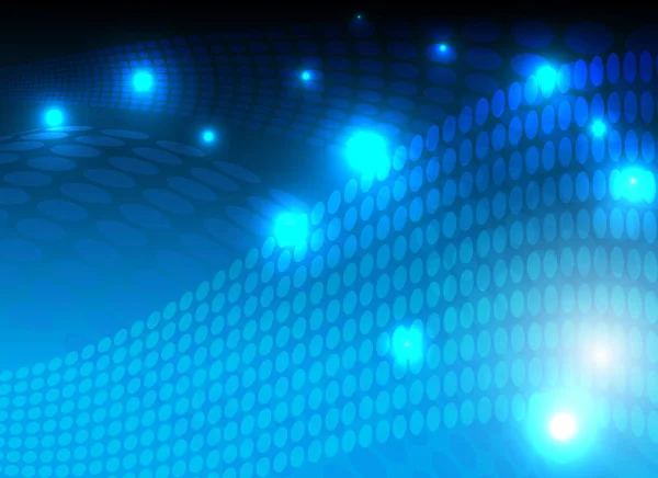 Disco ligne nuit fête bleu lumières fond — Image vectorielle