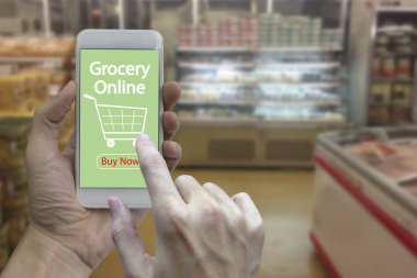 Elini kullanma smartphone ile bakkal online ekran bulanık bitti